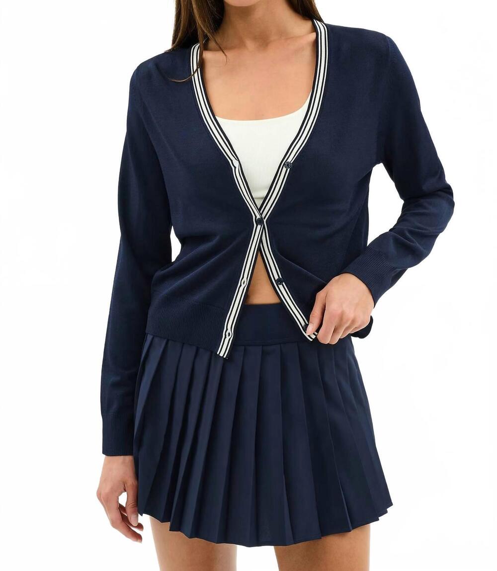 NEW SPLITS59 bekah knit cardigan in indigo/white